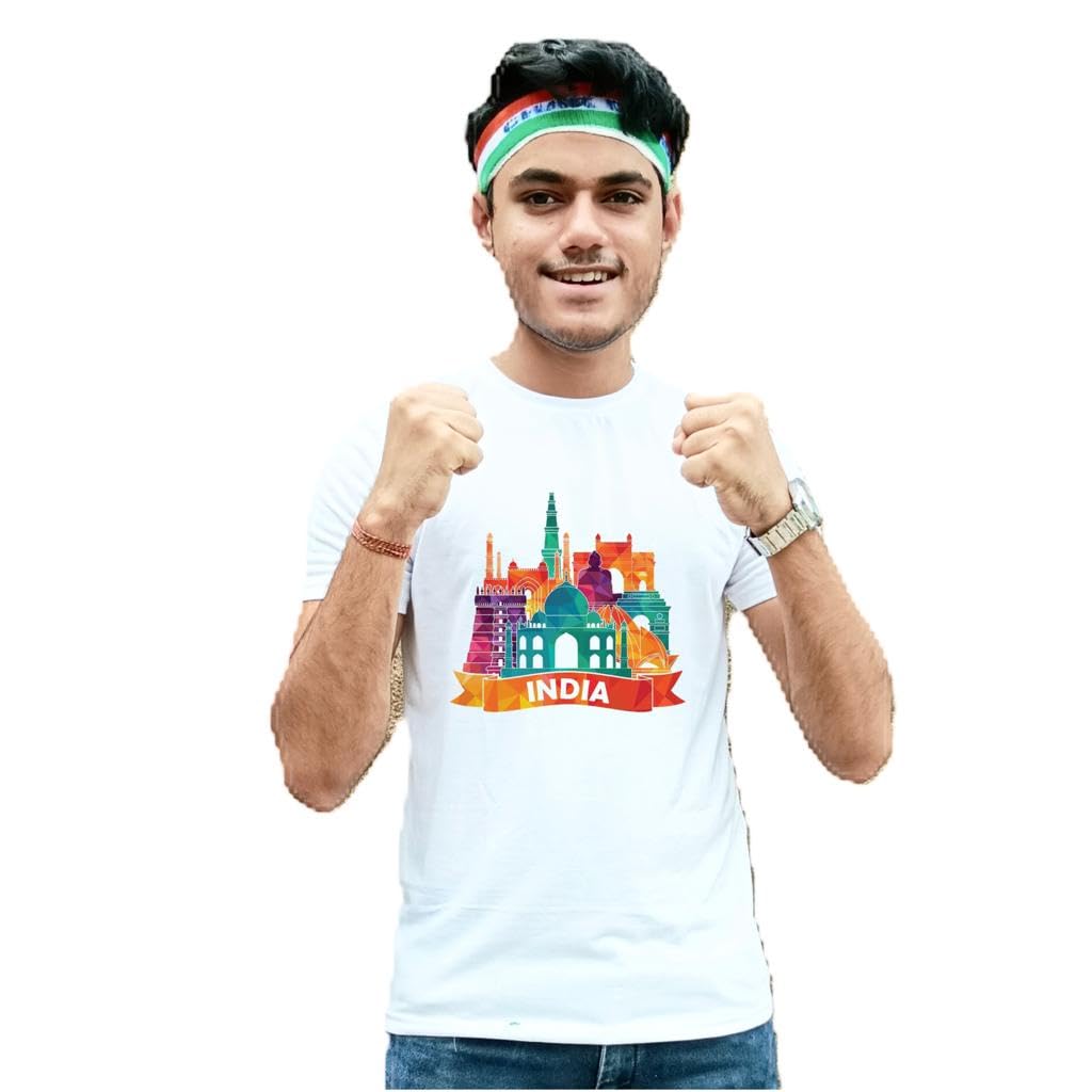 Generic15 August Tshirt | 26 January Tshirt | Independence Day | Republic Day | Unisex Polycotton | Patriotic | IND