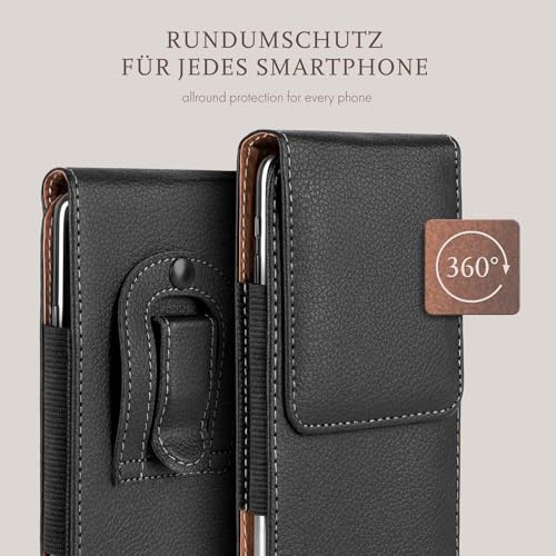 Étui de ceinture pour Samsung Galaxy S25 Plus moex en cuir PU