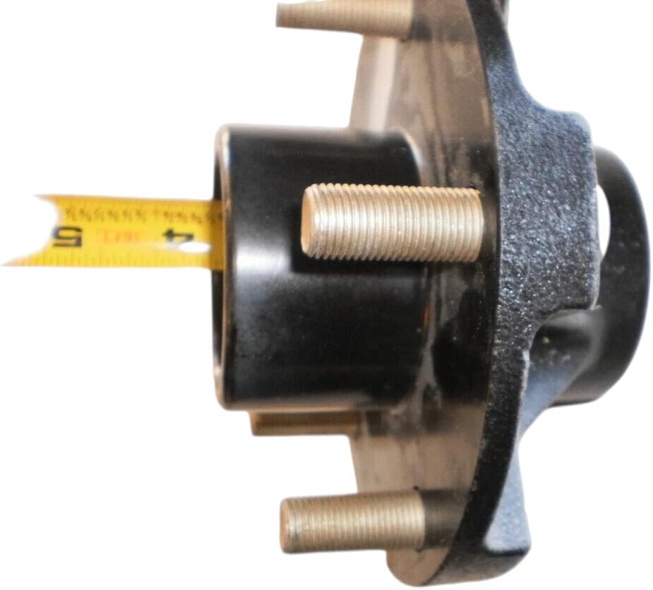 Trailer Axle Idler Hub with Bearings for Boat Trailer, 5 Lug, Fits BT150A Short