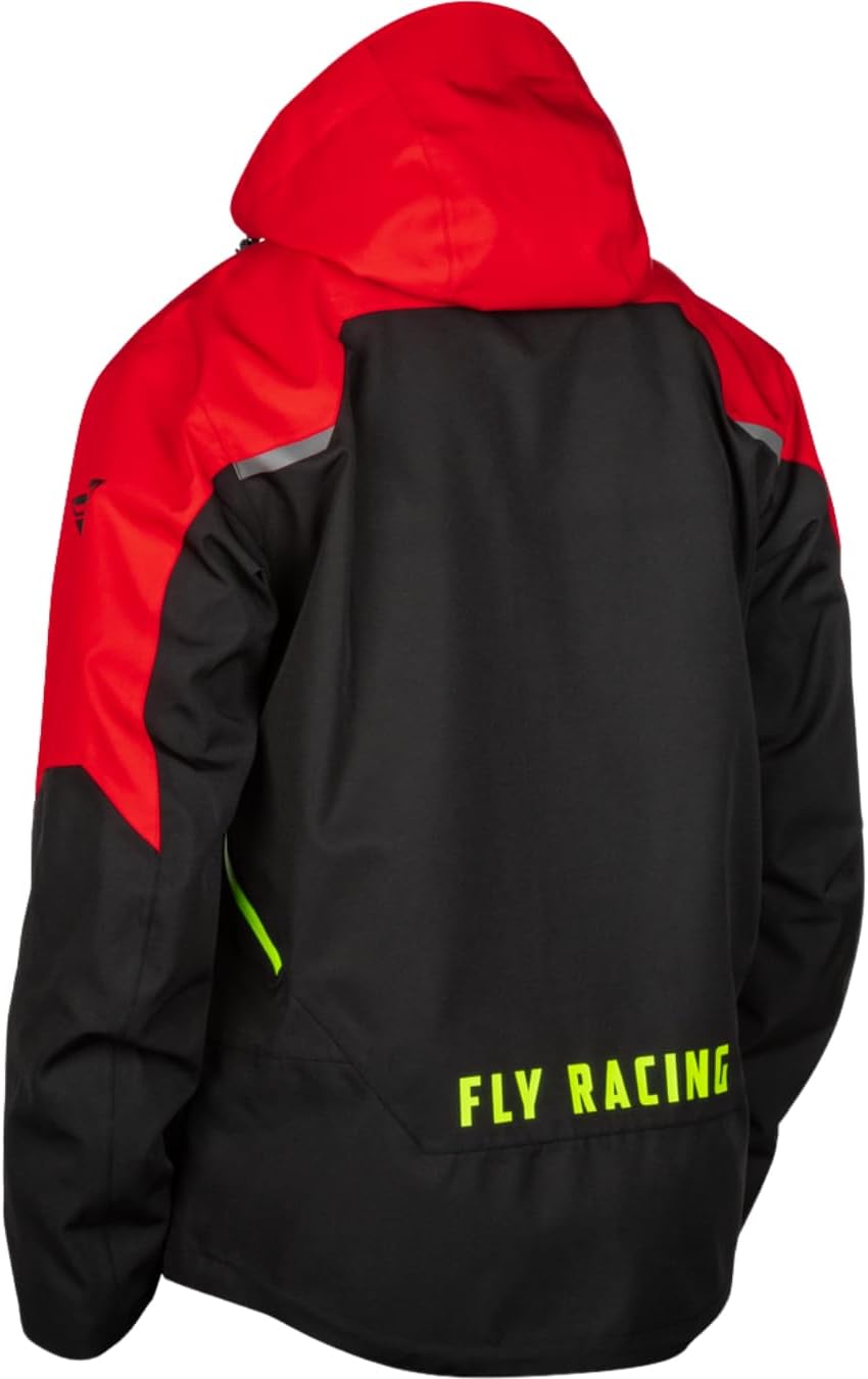 Fly Racing Carbon Snow Jacket Shell – Men's Winter Ski, Snowboard, Snowmobile Jacket, Waterproof Breathable Snow Gear