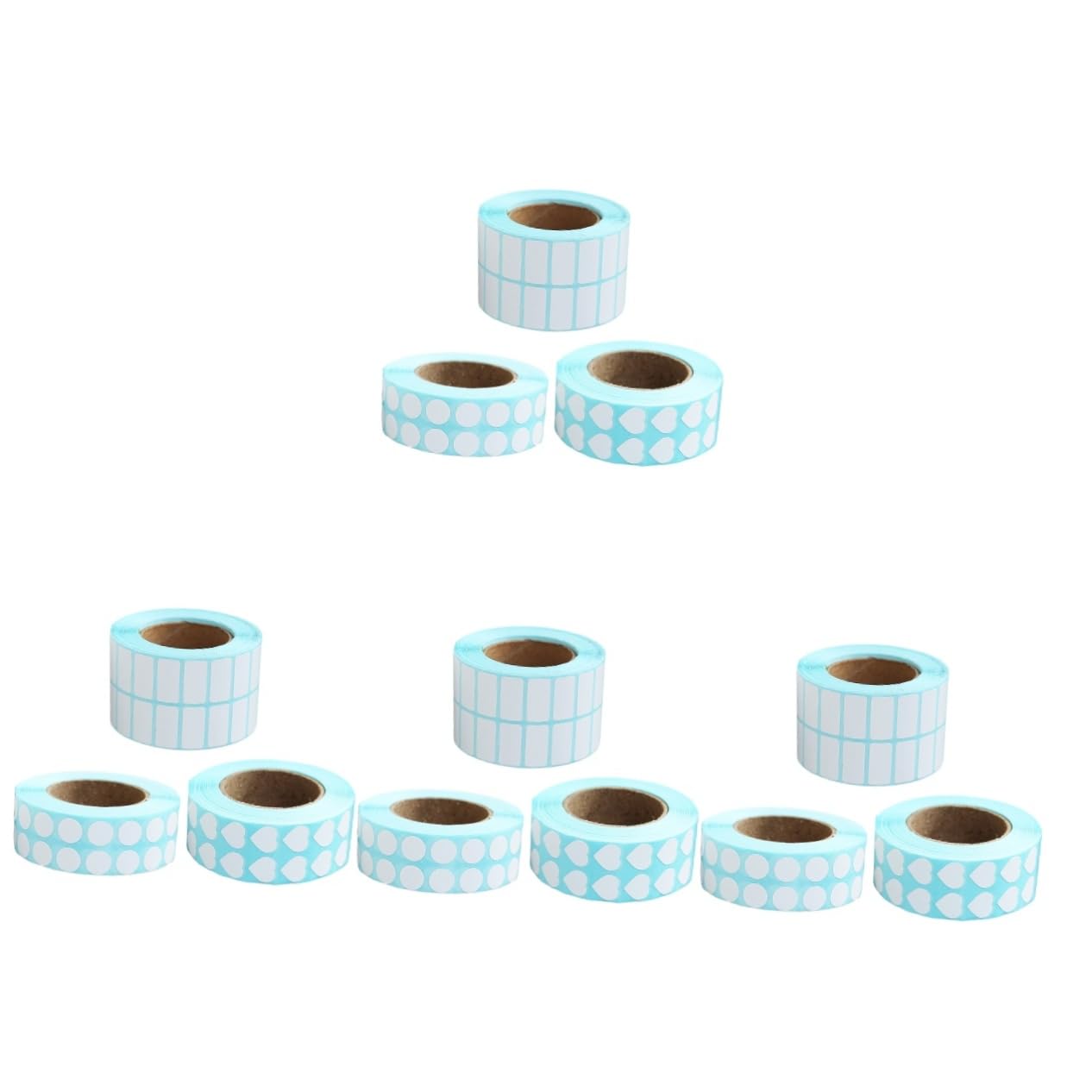 VILLCASE 4sets Diamant Peinture Autocollant Étiquette Marqueurs Autocollant Porte-nom Autocollant De Tri Autocollants 3rolls * 4