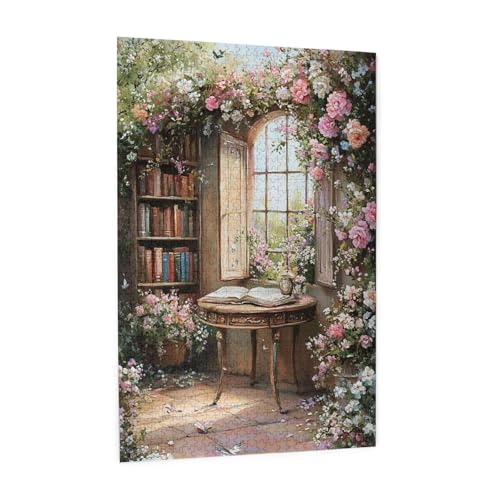 RMYRHQ Romantic Rose-Covered Pergola Open Book &