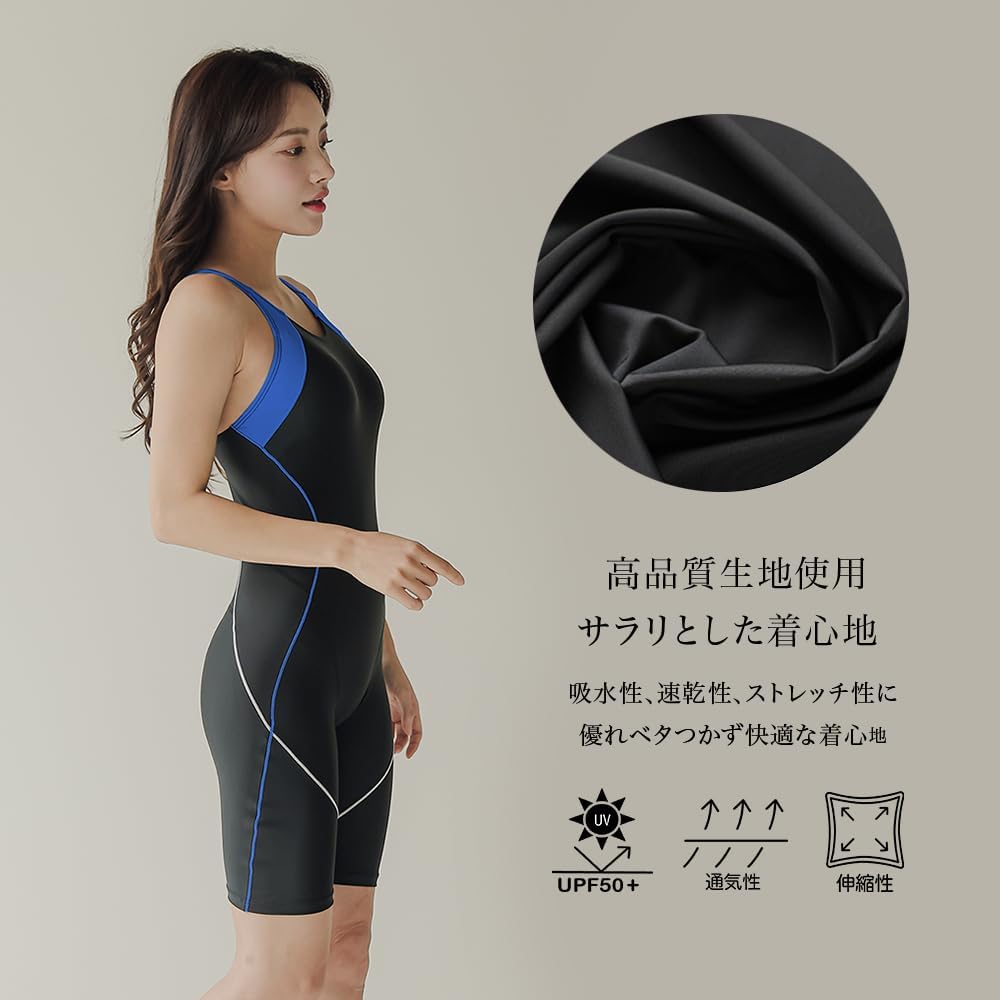 様々な水中アクティビティに対応する一体型水着
