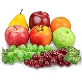 Lorigun 8 Pcs Fake Fruit, Artificial Fruit for Decoration Home, Faux Fruit Tropical Decortion Party...