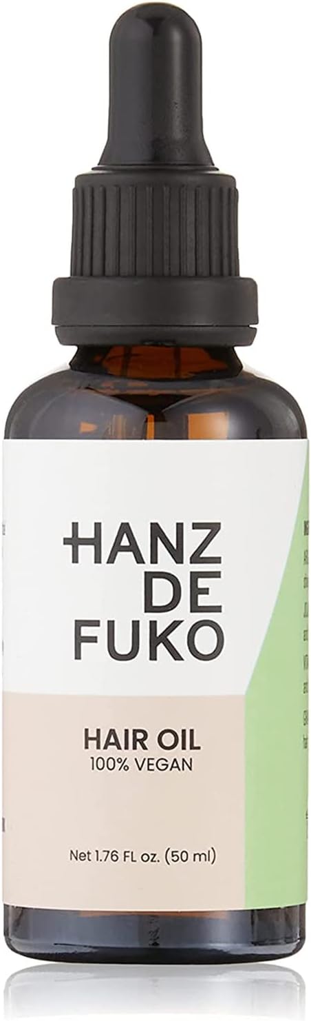 Vegan Hair and Beard Oil – Supports Growth, Beard Health and Softer, Smoother Hair – Hydrating Formula with Argan & Jojoba Oil, Vitamin E and Grape Seed Extract –1.76 oz., Travel Size