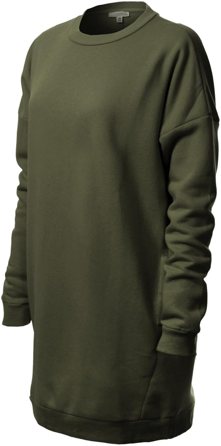 Design by Olivia Women's Casual Oversized Loose Fit Crewneck Long Sleeve Fleece Pullover Sweatshirts Tunic S~3X - Image 3