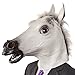Carnival Toys 1403 - Maschera Cavallo Bianco in Lattice in Busta con Cavallotto