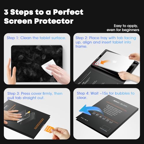 Image of JKSML 2-Pack Screen Protector for iPad 9 /8 /7th Gen 10.2 inch(2021&2020&2019), Tempered Glass UltraFit Tray for Easy Installation, Case Friendly, Bubble-Free, Face ID & Apple Pencil Support