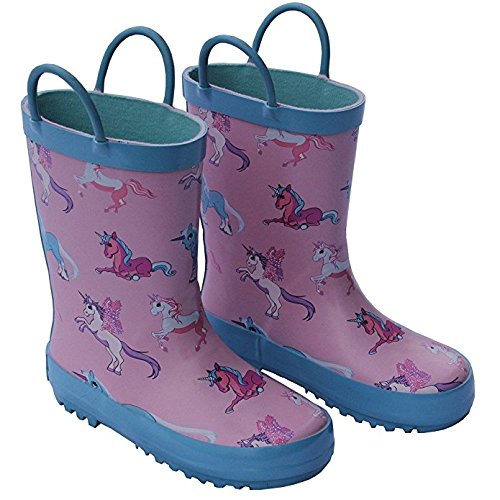 Childrens Unicorn Rain Boot Pink - Size 6