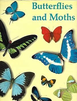 Hardcover Butterflies and Moths: Thirty-Six Plates of Butterflies in Full Color Book