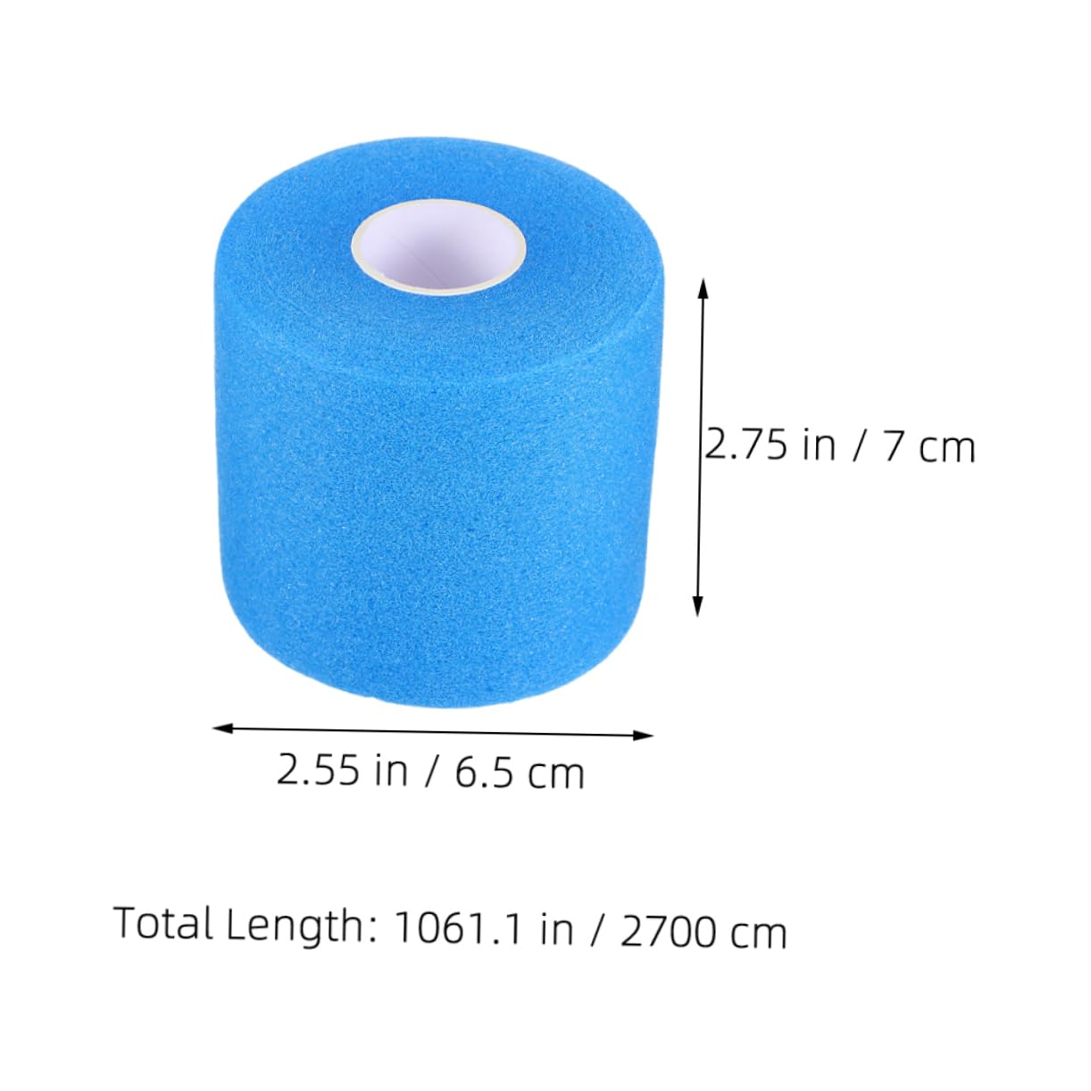 ibasenice Badminton Griff Wickeln Tennis Ausbildung Schutzfolien Gelenkschoner Muskelverband Sport Accessoires Tragbares Athletentape Gelenkschutzbandagen Schwamm Blue