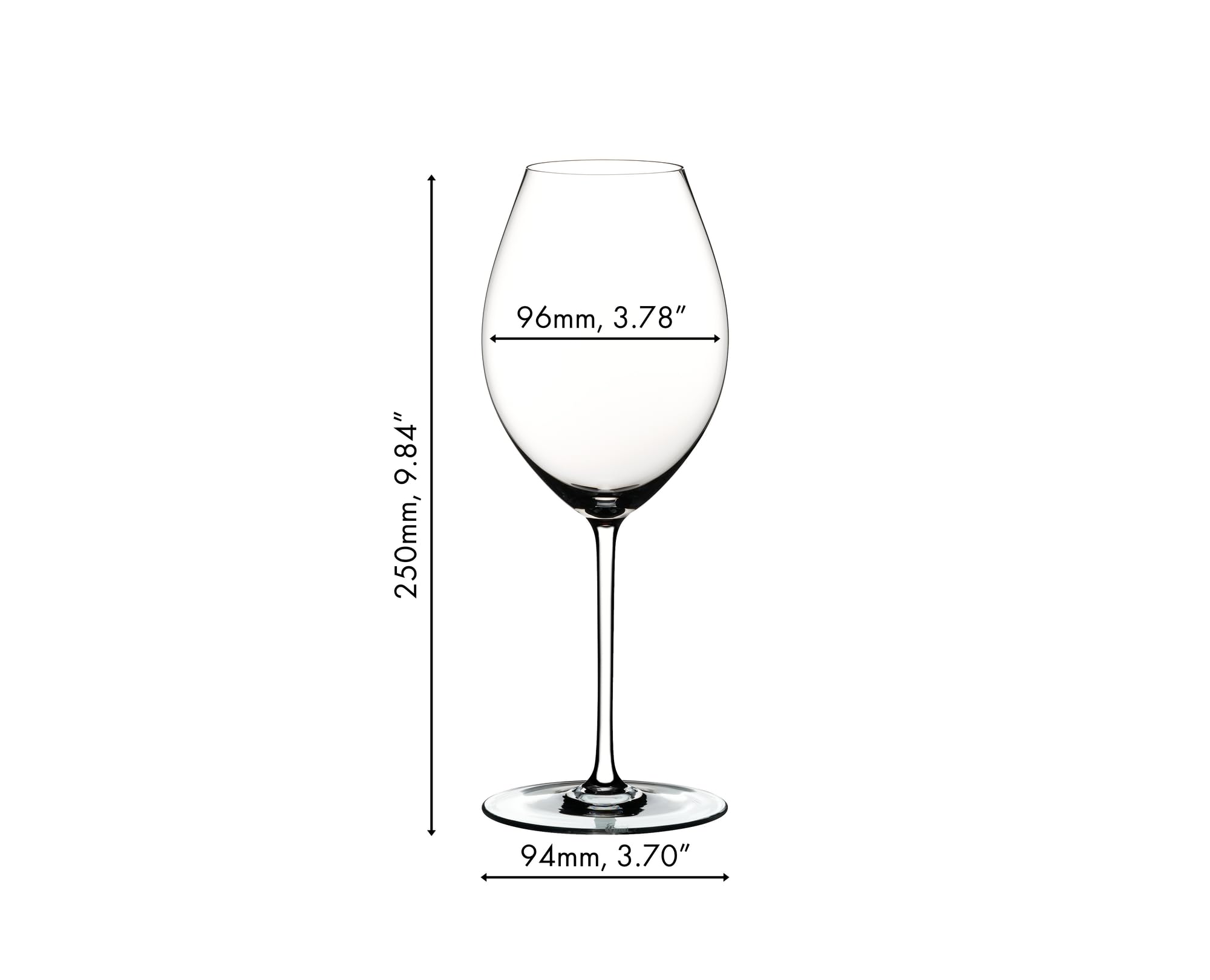 RIEDEL Fatto A Mano Verre à vin Syrah Old World 4900/41 W avec pied blanc