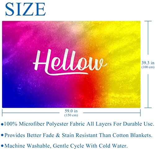 Couverture douce et chaude 150x100 cm Hellow Prints - 6