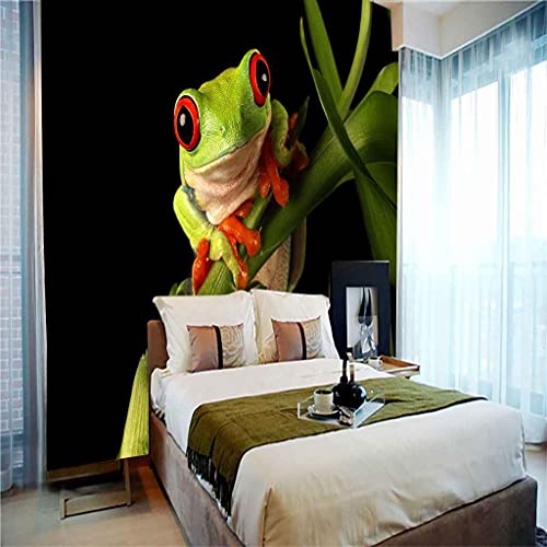 Peinture murale auto-adhésif grenouille 3D poster geant toile de salon - 5