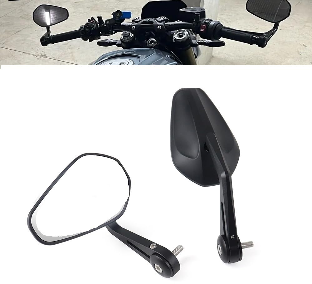 Do S1000XR M1000XR S1000R F900R R1250R RS Motocyklowe Lusterka Wsteczne | Lusterka Do końcu kierownicy Motocykl Obrót w i w prawo(Style A)