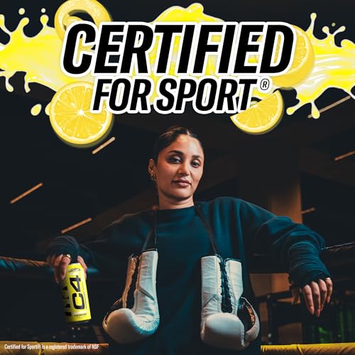 Image of C4 Energy Drink, Lemonade inchLimited Edition inch Carbonated, Sugar Free Pre Workout Performance Drink with no Artificial Colors or Dyes, 16oz Pack of 12