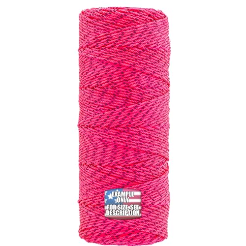 Mason Line, Nylon trenzado. Rosa/Negro, paquete de 5 de 500 pies miniatura 1