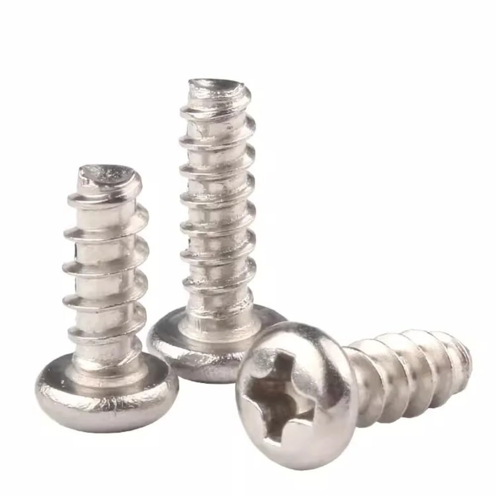 Viti autofilettanti, Viti a Testa cilindrica nichelate autofilettanti(20mm,M1 (300Pcs))