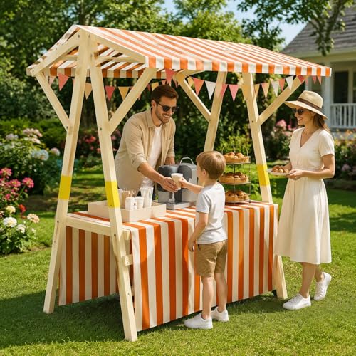 Cabine de vendeur en plein air et stand pliable pour foires de rue animées