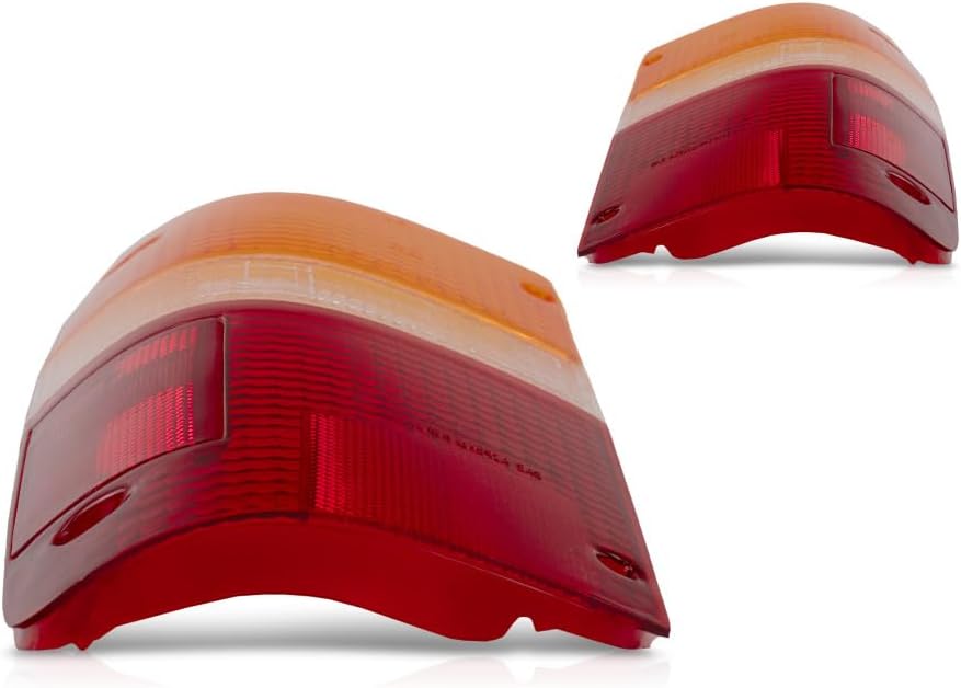 Compatible With Toyota Pickup 2/4WD 1989-1995 Tail Light Lens Pair Driver and Passenger Side TO2808101, TO2809101 | 81561-89166