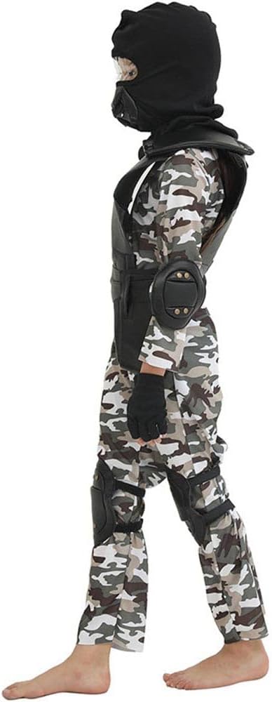 Kids S.M.A.R.T Costume Military Uniform SWAT Police Sets Soldier Cosplay Camouflage Army Halloween Fancy Dress - Image 2