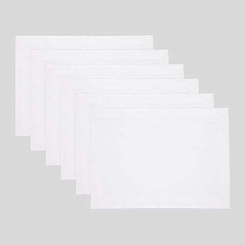 Miniatura 46 de Solino Home - Juego de 4 manteles individuales de 14 x 19 pulgadas, lino europeo 100% lino puro, tejido natural, hecho a mano, lavable a máquina,