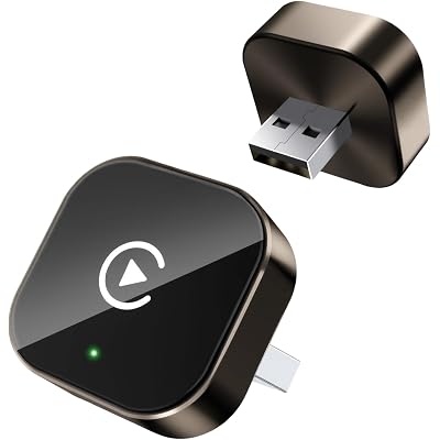 2026 Upgraded Wireless CarPlay Adapter - Fast Auto-Connect, Stable Connection, Mini Size Plug & Play Adapter for iPhone & Android Auto Compatible Cars