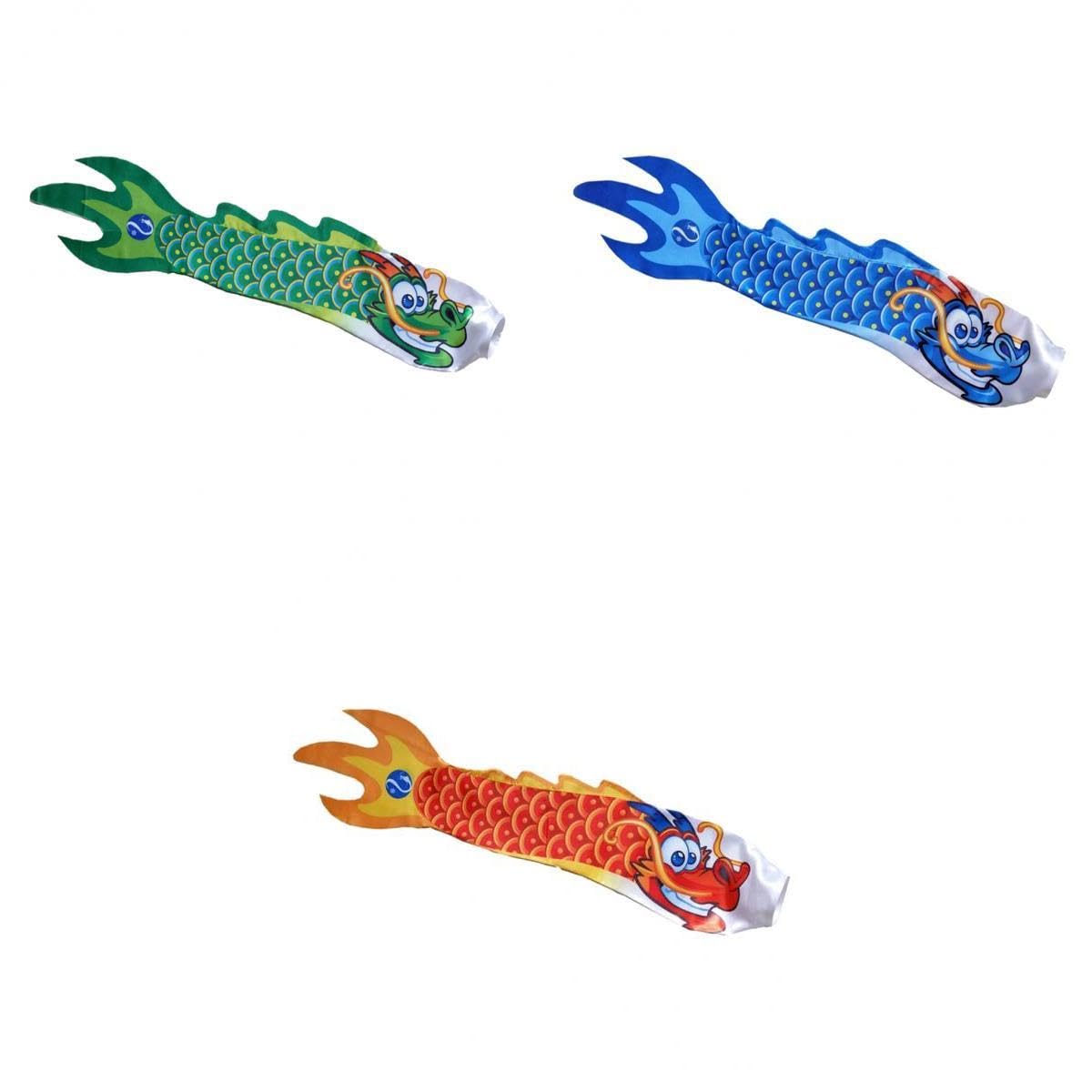 STYLEHEAVEN 3Pcs Creative Dragon Mark Outdoor Windsock Carp Streamer Hanging Decor|Home & Garden|Yard, Garden & Outdoor Living|Garden D?©cor|Windmills & Wind Spinners-image-37