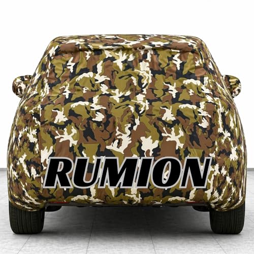 Image of Kings of Cover New Jungle 100% Waterproof Rumion Car Cover | Polyester Car Body Cover for Rain & Sun | UV Protection, Dustproof, Scratch Resistant, Windproof, Heat Resistant, Custom Fit