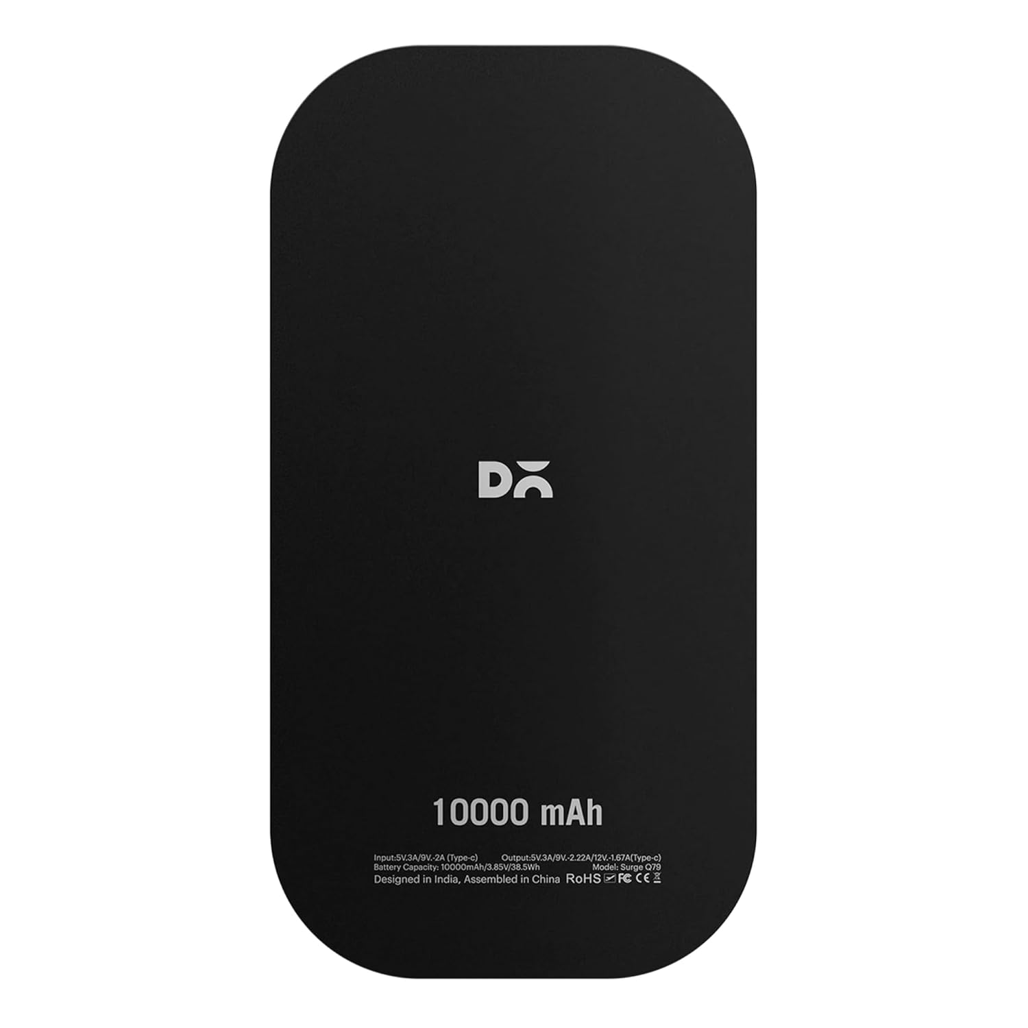 DailyObjects Loop Universal Aluminium Power Bank|10000 Mah|Fast Charging Output 20W | Compatible with Samsung/OnePlus/iPhone 12/13/14/15/16/Pro Max/Airpods|Pocket Size|LED Battery Display (Black) 26 51kN++Djq6L. SL1500