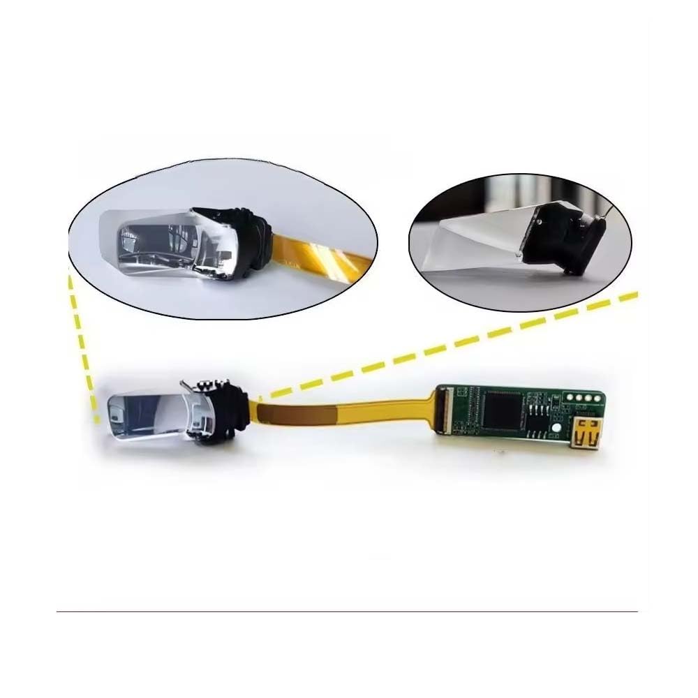 Wyświetlacz Micro AMOLED 0.6 cm 640x400 o wysokiej rozdzielczości i 3000 nitów o wysokiej jasności mikro wyświetlacz OLED, z adapterem Micro-HDMI i pryzmatem optycznym do okularów AR i VR / gogli
