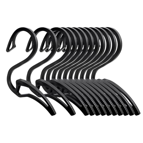 FORHOGAR Hoodie Hanger, 12 Pack Anti-Slip Clothes Hangers, Coat Hangers Organizer Drying Rack, Closet Organization for Hanging Hoodie, Sweatshirt, Jeans, Jacket, Hat, Pans