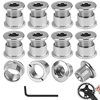 10 Kettenblattschrauben mit Innensechskant, Einzelne und Doppelte Kettenblattschrauben, Ersatzteile für MTB und Rennräder, Schrauben für Kettenblatt, Fahrrad Reparatur Zubehör