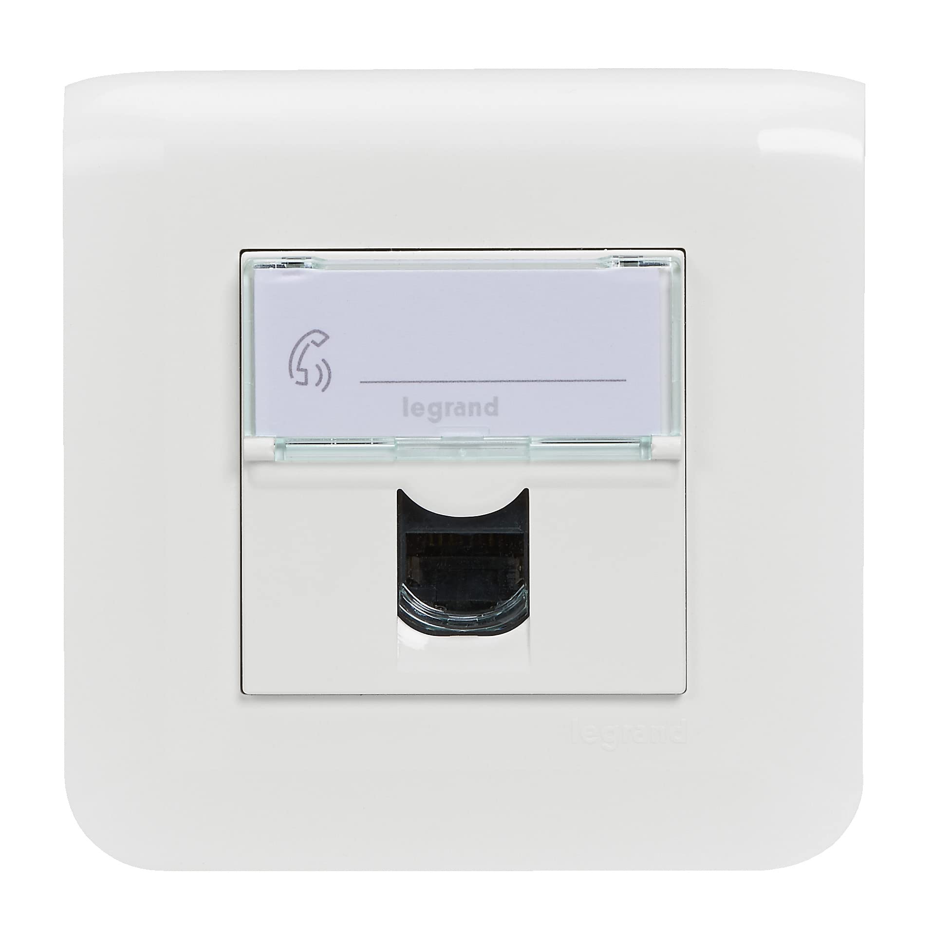 Legrand - Prise RJ45 multimédia Mosaic catégorie 6 FTP avec plaque et fixation à vis