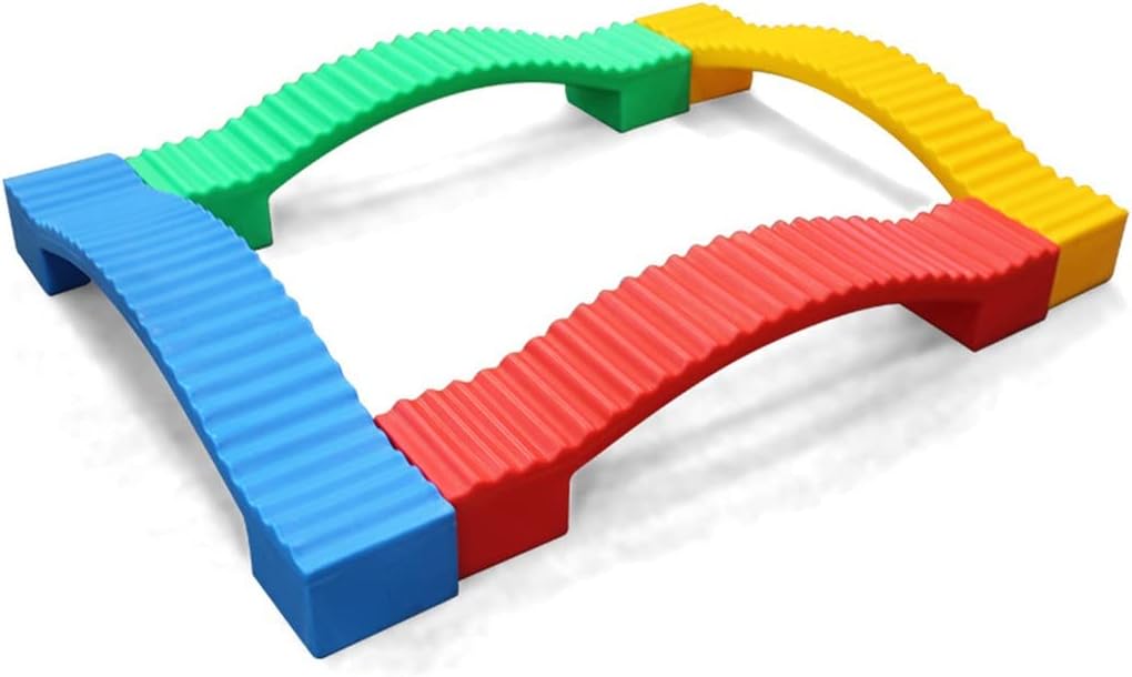 Balance Balken Für Kinder Mit 12 Stapelsteinen - Motorik Spielzeug