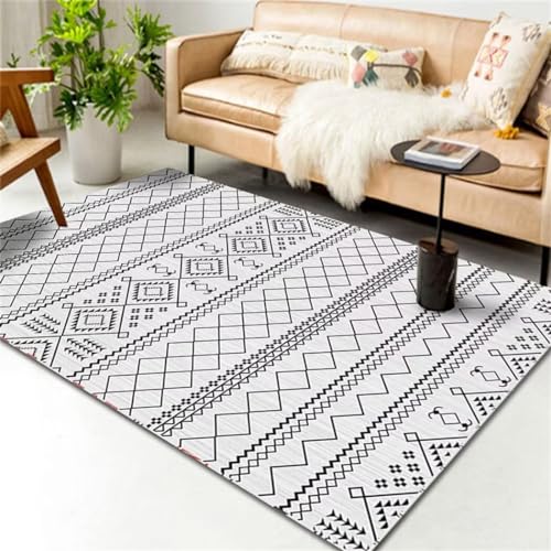 Tapis de chambre 60x90cm doux et sans perte pour une decoration elegante du sol