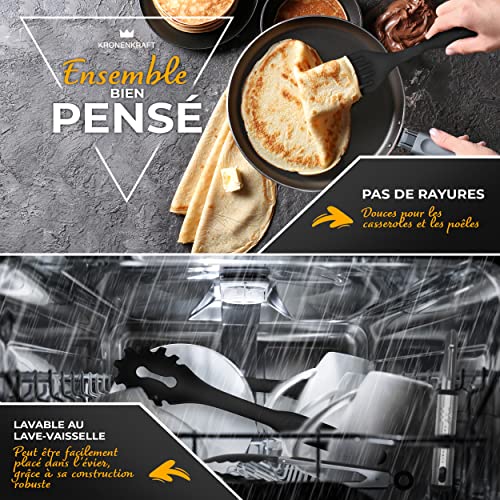 KRONENKRAFT Set d'accessoires de cuisine de 12 pièces , set de cuisson, ensemble d'ustensiles de cuisine - Tout ce dont vous avez besoin pour cuisiner! – Image 5