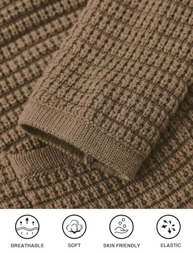PRETTYGARDEN Women Knit Cardigan Sweaters Fall Fashion Long Sleeve Open Front Button Down Trendy Casual Jacket Winter Clothes