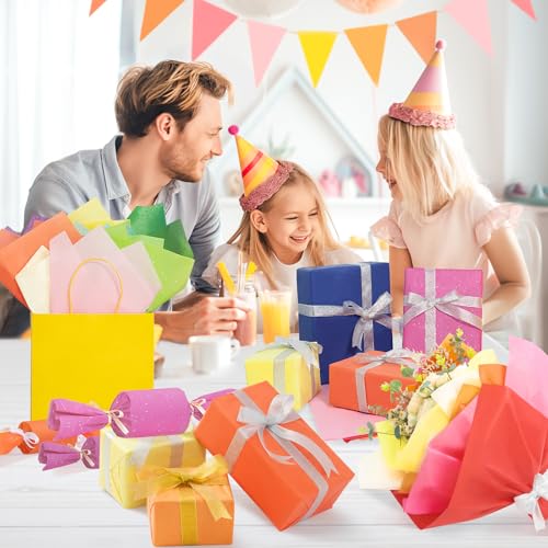Image of Simetufy 150 Sheets 14 x 20 Inch Tissue Paper for Gift Bags, 30 Colors | Gift Wrapping Paper for Crafts, Holiday, Birthday, Halloween, Christmas and DIY Project