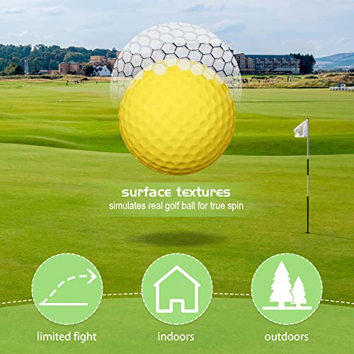 Yilloog 120 Pack Foam Golf Practice Balls Bulk, Soft Foam Balls for Golf Practice, Realistic Feel and Limited Flight Training for Indoor or Outdoor Party - Image 4