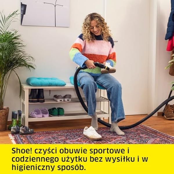 Kärcher Shoe!Cleaner SE 3 Compact, SE 4, 5, 6 — оригинальные насадки для моющих пылесосов Kärcher, предназначенные для чистки спортивной и повседневной обуви, не капают, с мягкой щетиной, функция ополаскивания