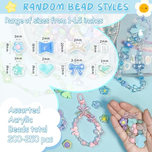 JoyJellies Bracelet Making Kit with 4 Colors Beads & Charms - Use Code 754JQU2D