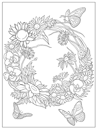 Creative Haven Wildflowers Coloring Book