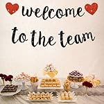 BEISHIDA Black Welcome to The Team Banner,NO DIY,Office Party Decorations for New Teacher Employee Coworker Staff Colleague Team Member - Image 5