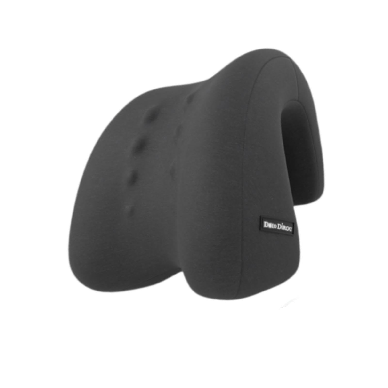 Oshhni Almohada para reposacabezas de Silla de Oficina, cojín de Apoyo para el Cuello, cómoda Almohada ergonómica de Espuma viscoelástica para el Cuello, Gris Oscuro