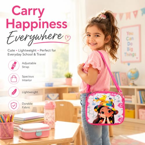 Image of Asera Birthday Return Gifts Sling Bag /Picnic Bag Cartoon Theme Bags for Kids