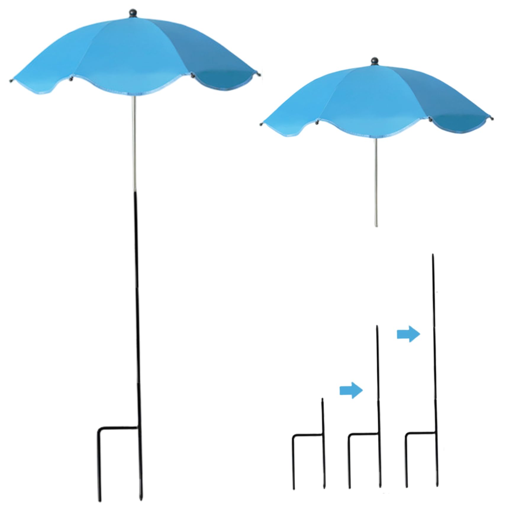 Plant Shades for Outdoor Plants Sun Protection Waterproof Adjustable Small Patio Umbrella for Home Baby Stroller Garden.