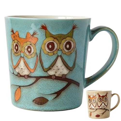NBABSR Owl Coffee Mug,16 OZ Large Diner Coffee...