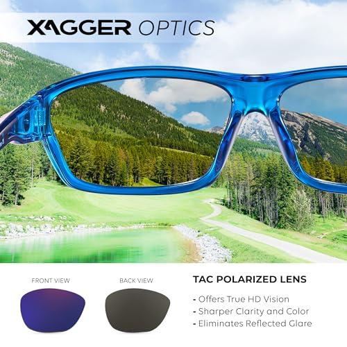Image of Polarized Wrap Around Sport Sunglasses for Men Women TR90 Frame