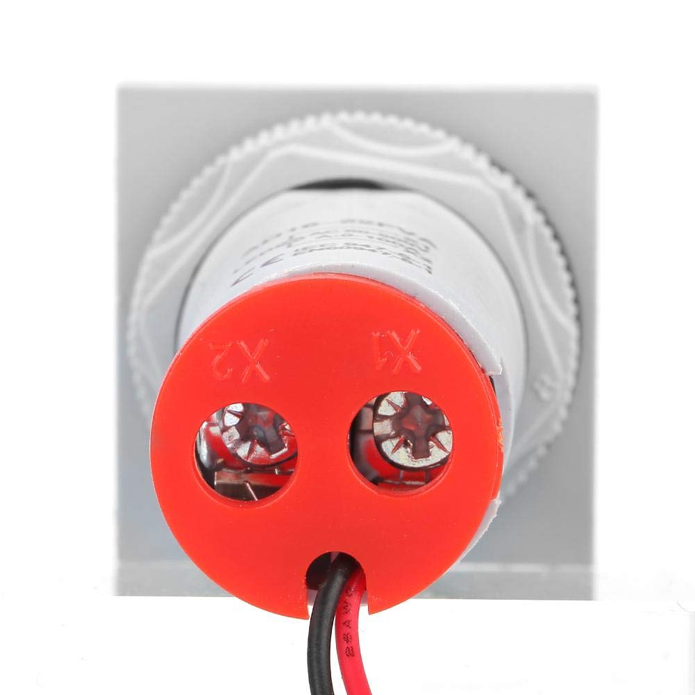 AC 22 mm 60-500 V 0-100 A cyfrowy woltomierz, amperomierz LED, podwójny wyświetlacz, wskaźnik natężenia prądu, różne kolory (czerwony), wielokolorowy, Ekskluzywny